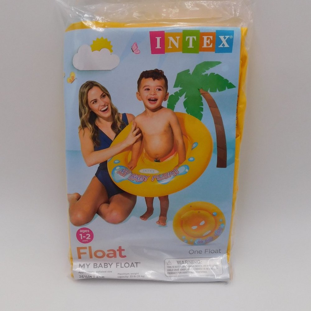 My Baby Float Swimming Pool Toddler Infant Baby Floaty 67cm Toddler 1-2y Yellow